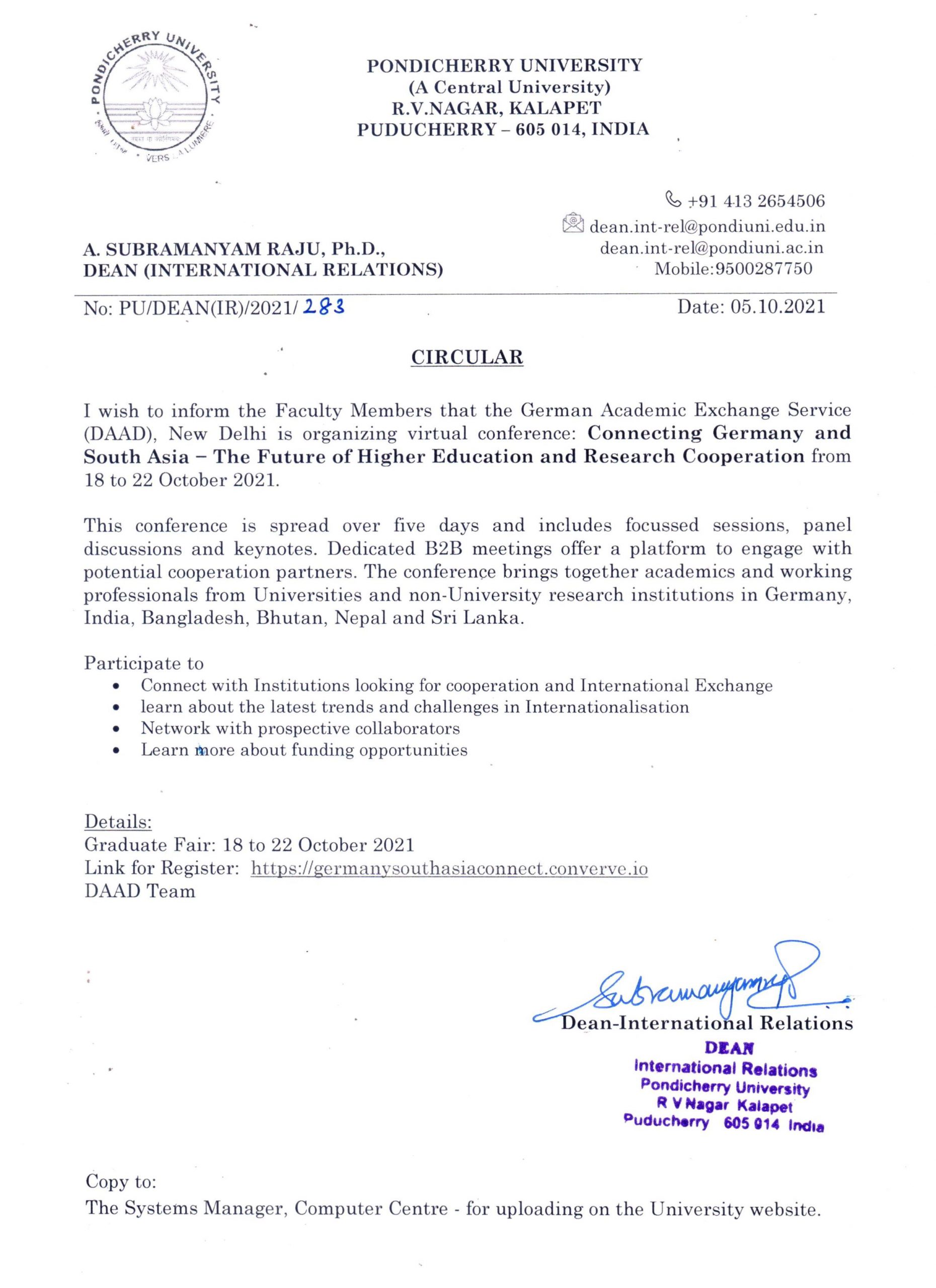 Virtual Conference: Connecting Germany and South Asia – The Future of