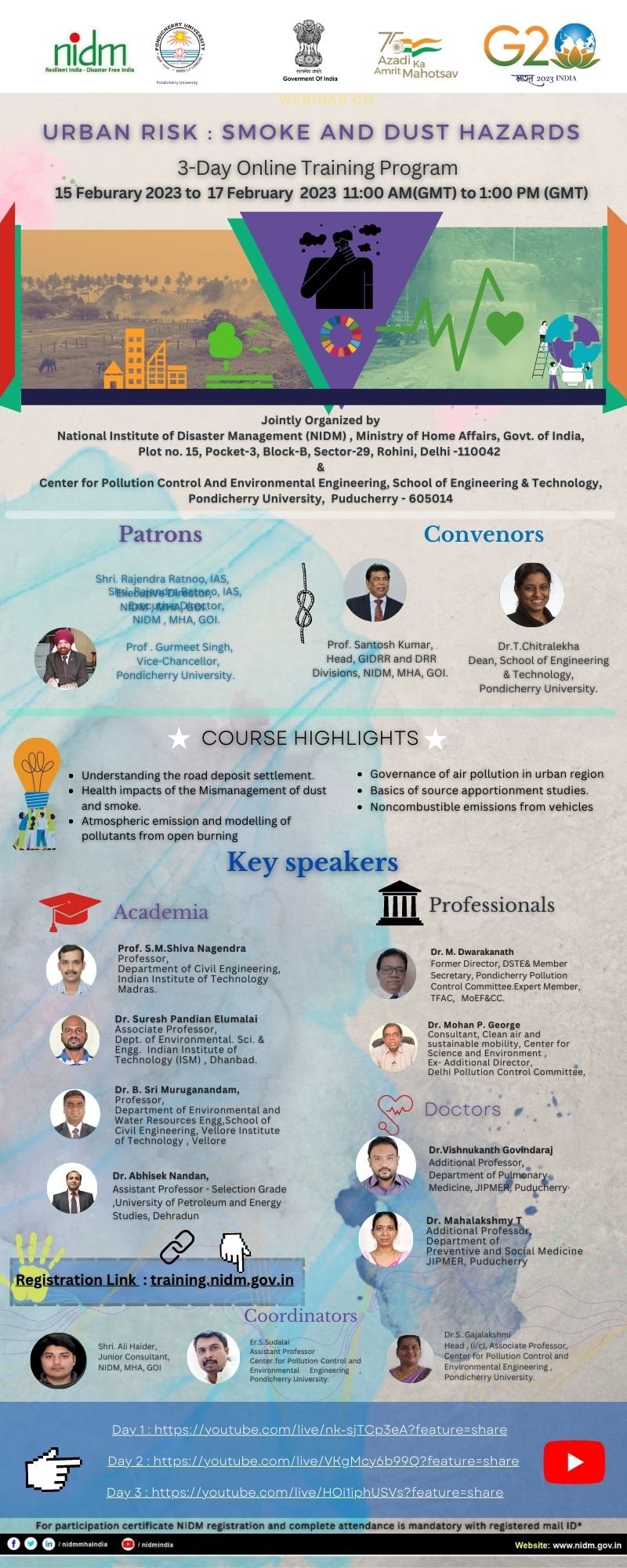 Online Training Program on Urban Risk Smoke and Dust Hazards