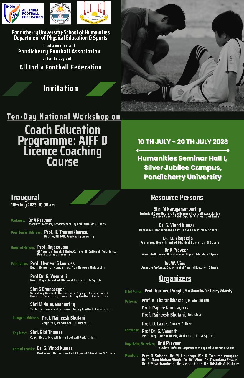 National on Coach Education Programme AIFF D Licence Coaching