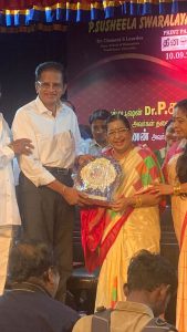 With Singer Dr. P.Susheela