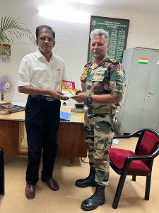 With Major General Vikram Kumar