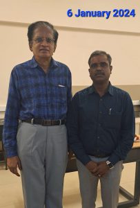 With Dr.VEERAMUTHUVEL, Aerospace Engineer and Project Director, Chadraayaan-3, ISRO, Bangalore